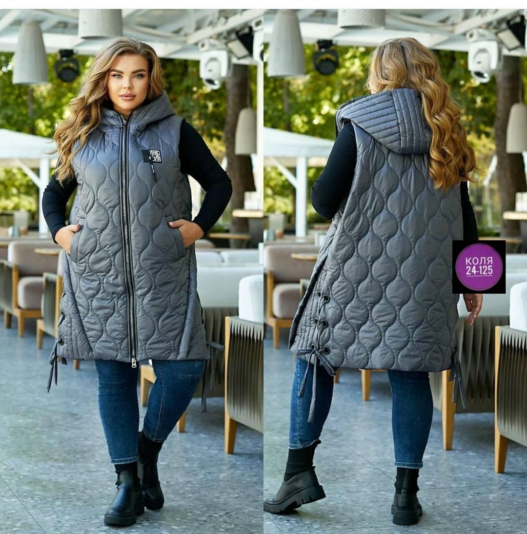 длинная жилетка на синтепоне,жилетка на синтепоне,жилет на синтепоне,жилет двусторонний,жилетка удлиненная женская на синтепоне
