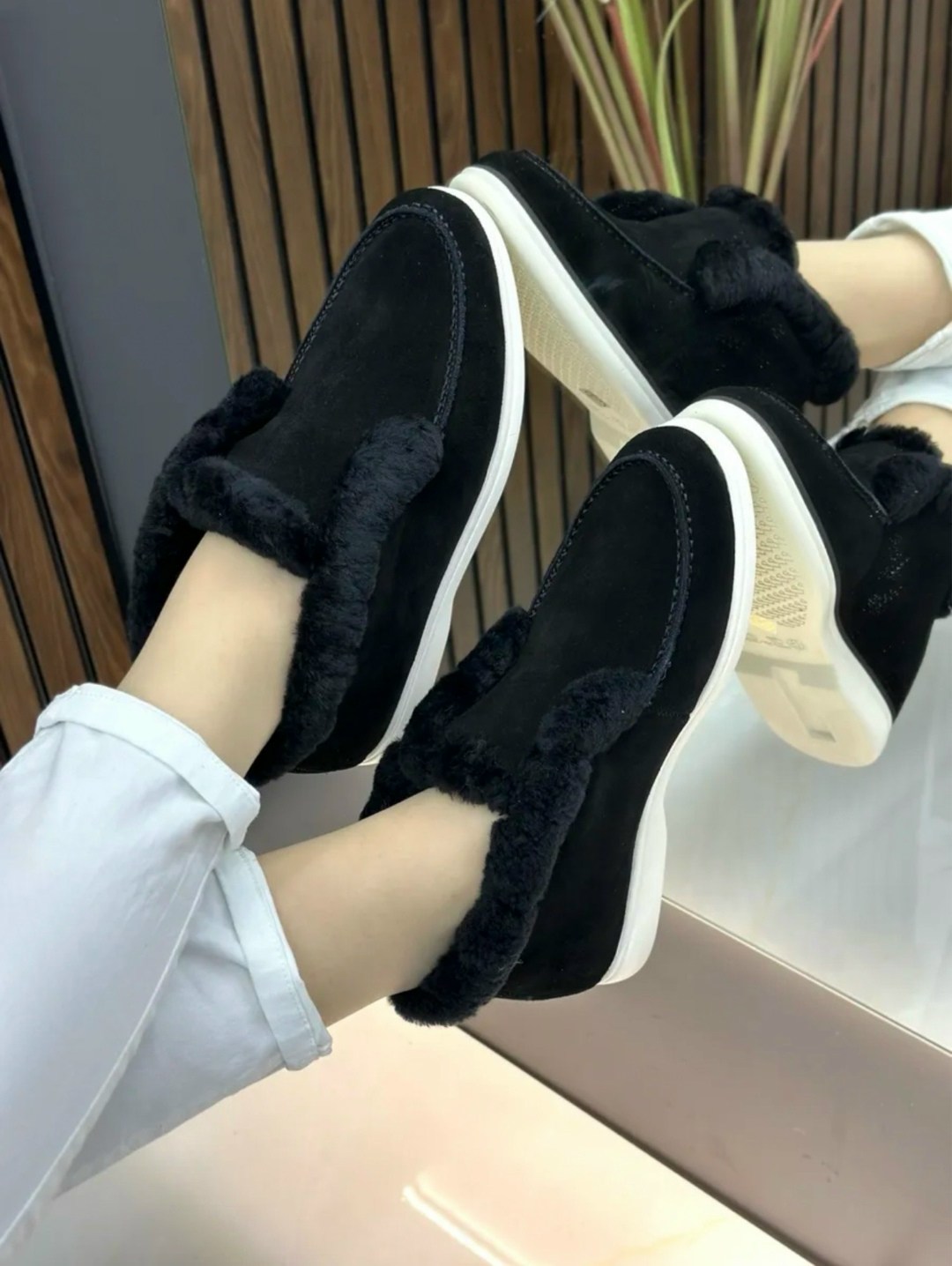 ,лоферы зимние женские,женские ботинки,зимние замшевые лоферы,лоферы женские