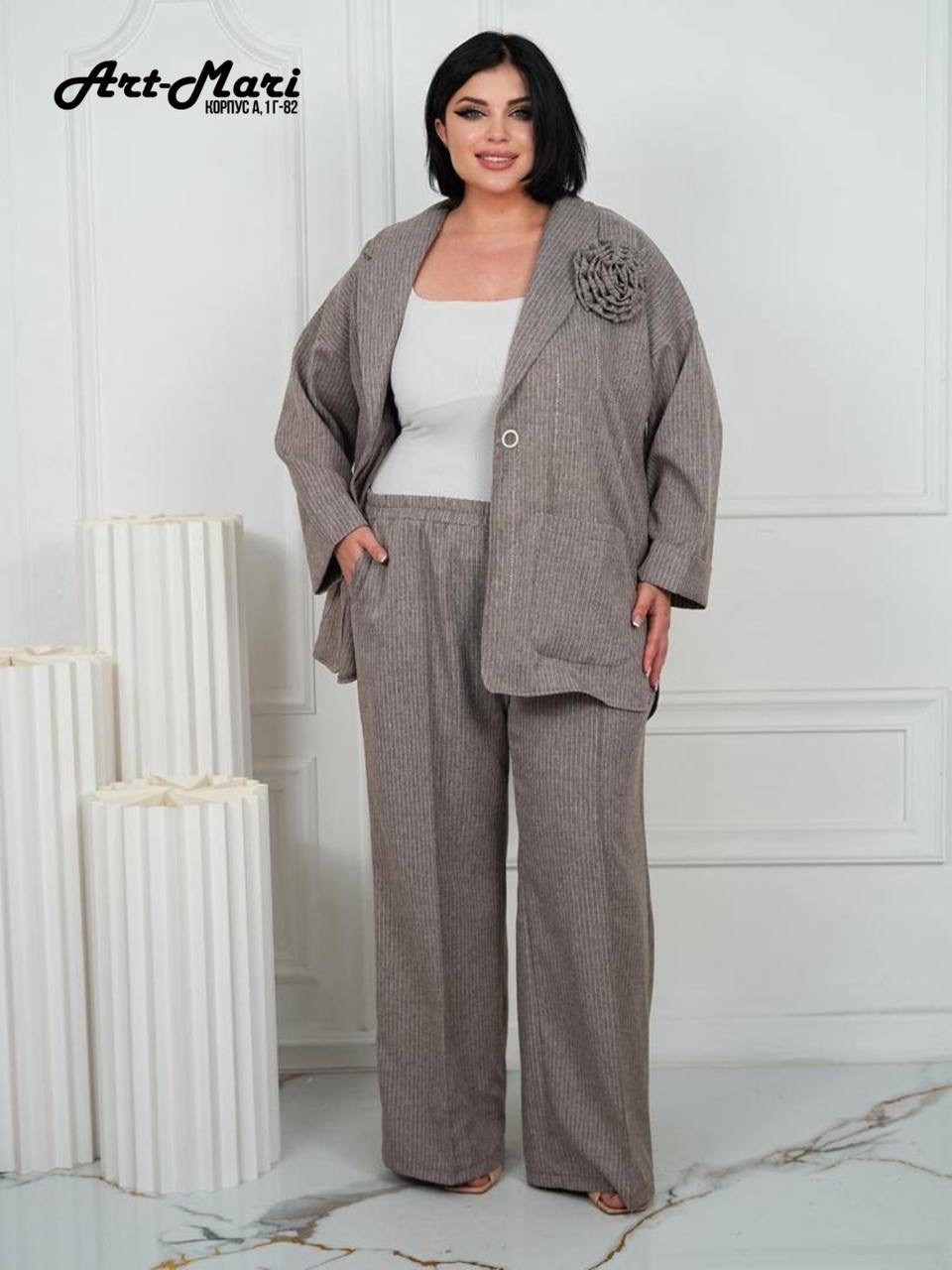 женский брючный костюм двойка,серый брючный костюм,брючной костюм,женский брючный костюм большие размеры,костюм брючный для женщин
