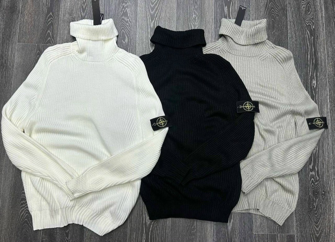 водолазка стон исланд,водолазка стон айленд серая,свитер stone island,свитер стон айленд,свитер из шерсти с горлом stone island