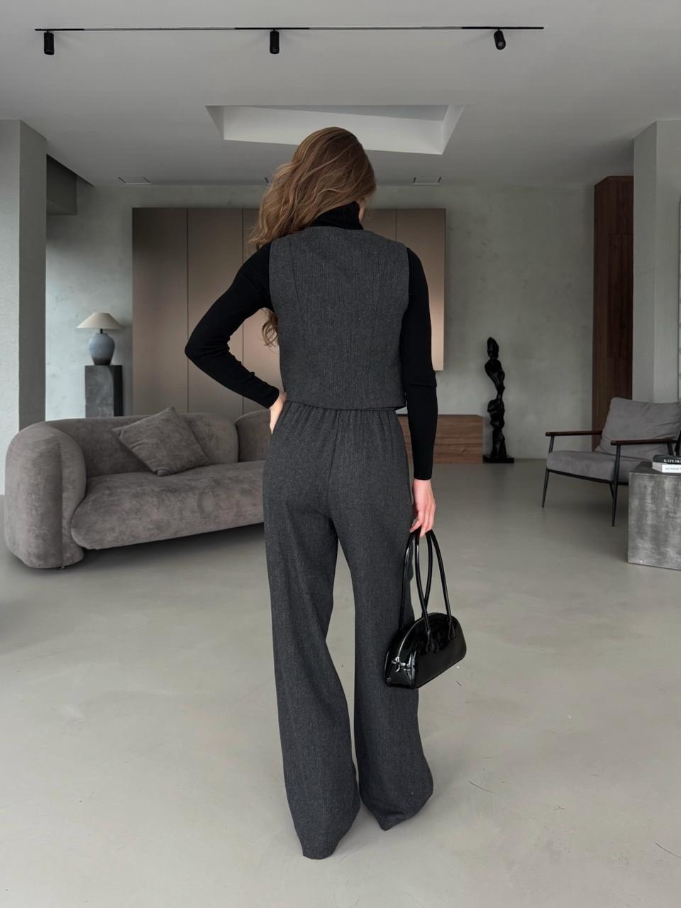 костюм брючный женский юрс,брючный костюм с жилеткой,костюмы брючный,костюм женский брючный с жилеткой,серый брючный костюм