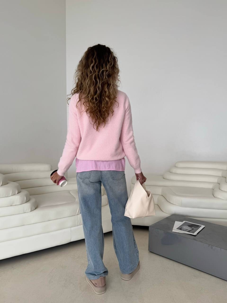 джемпер,кофта женская,джемпер розовый,джемпера женские,джемпер поло трикотажный