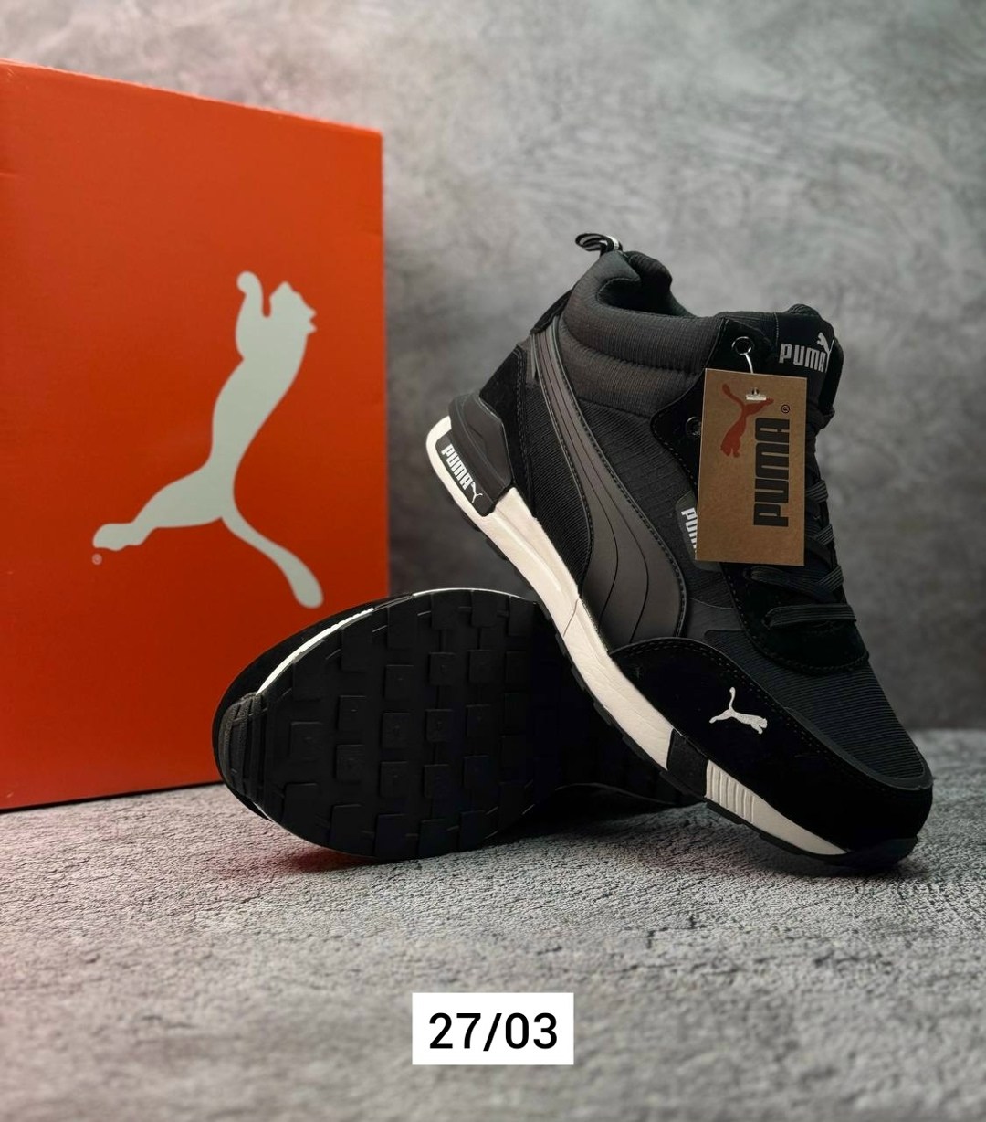 зимние кроссовки puma,мужские кроссовки puma,кроссовки puma,зимние кожаные кроссовки мужские пума,зимние кроссовки пума мужские