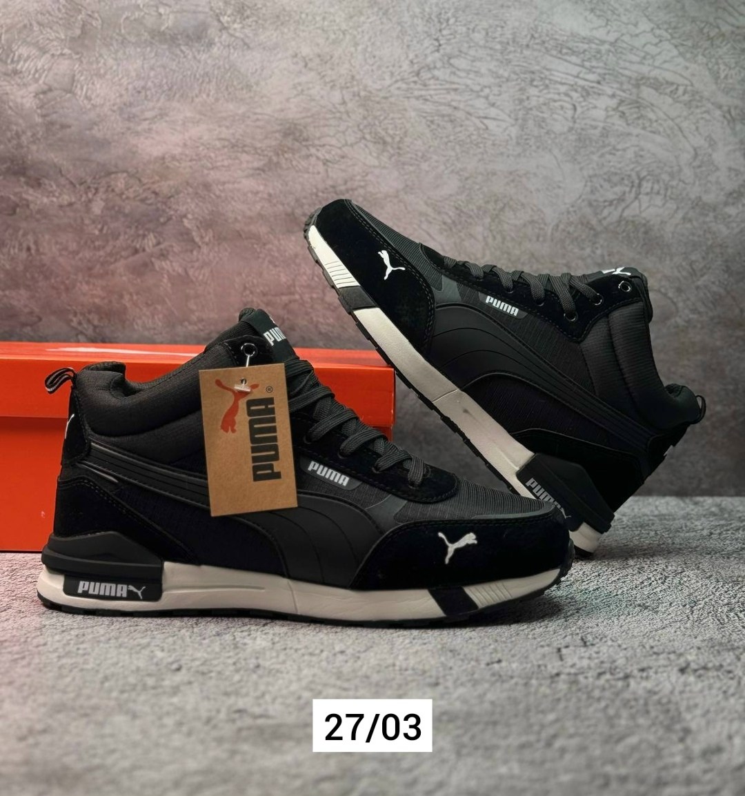 зимние кроссовки puma,мужские кроссовки puma,кроссовки puma,зимние кожаные кроссовки мужские пума,зимние кроссовки пума мужские