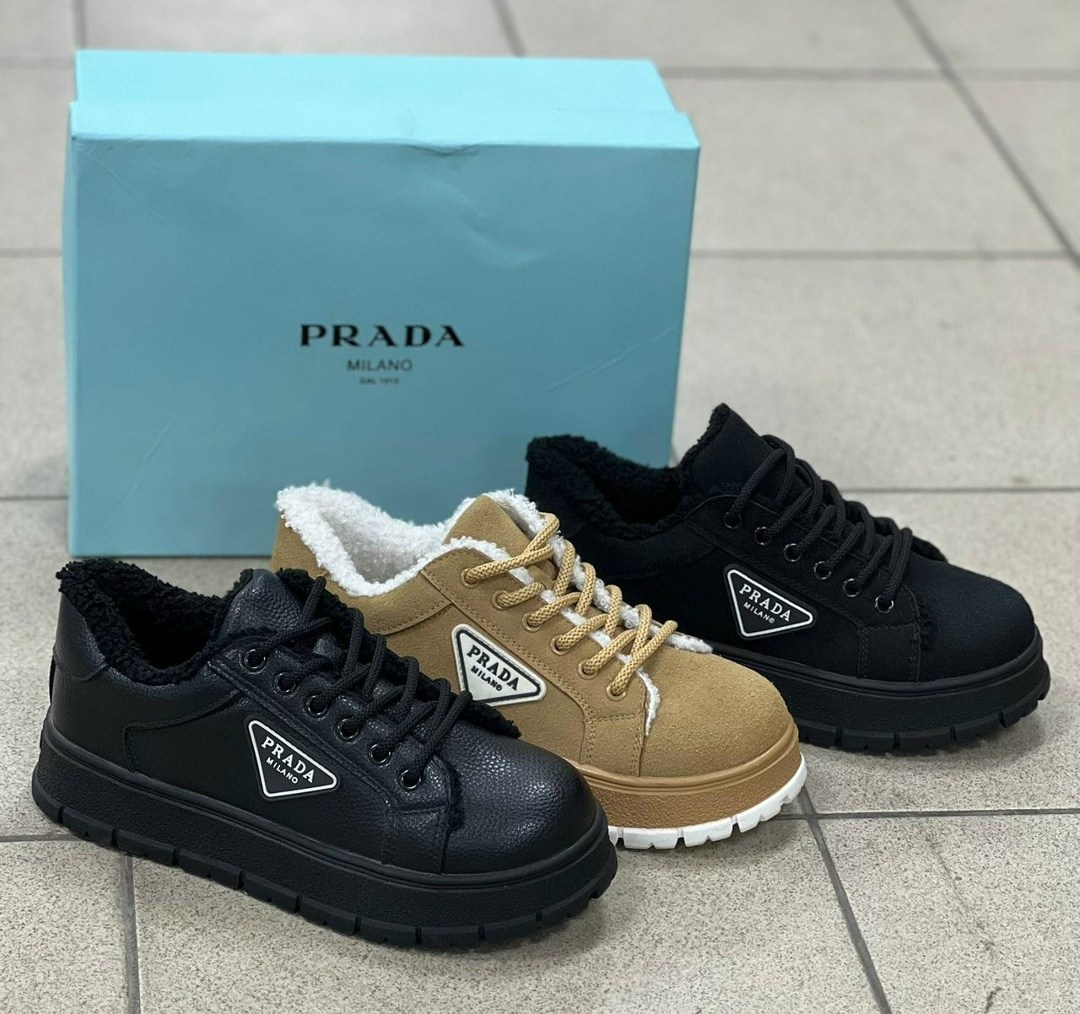 ,зимние кеды прада,кроссовки prada,кроссовки женскиe,prada кроссовки женские зимние