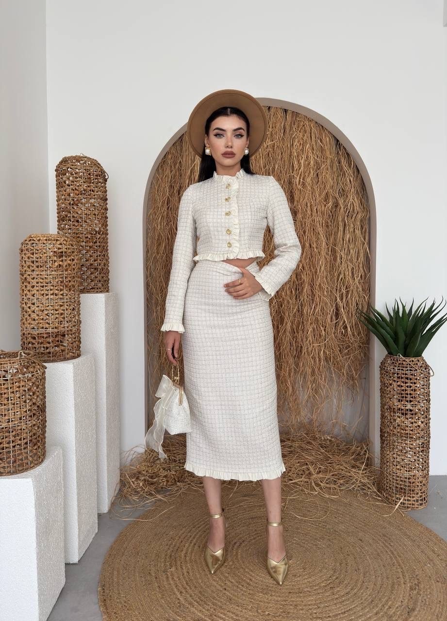 стильные костюмы,твидовые костюмы,элегантные наряды,твидовый костюм с юбкой