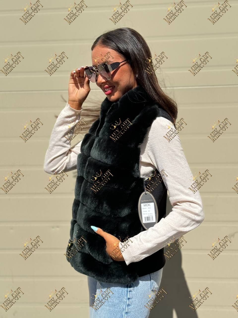 меховая жилет,меховая жилетка,жилетка из искусственного меха,меховая безрукавка,меховая жилетка женская