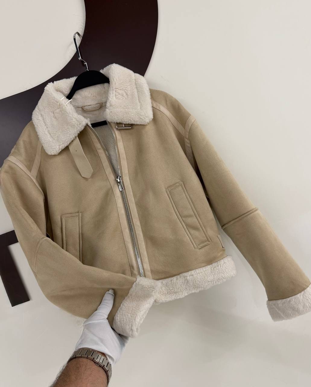 дубленка женская,дубленка авиатор,куртка дубленка,теплая куртка,замшевая куртка