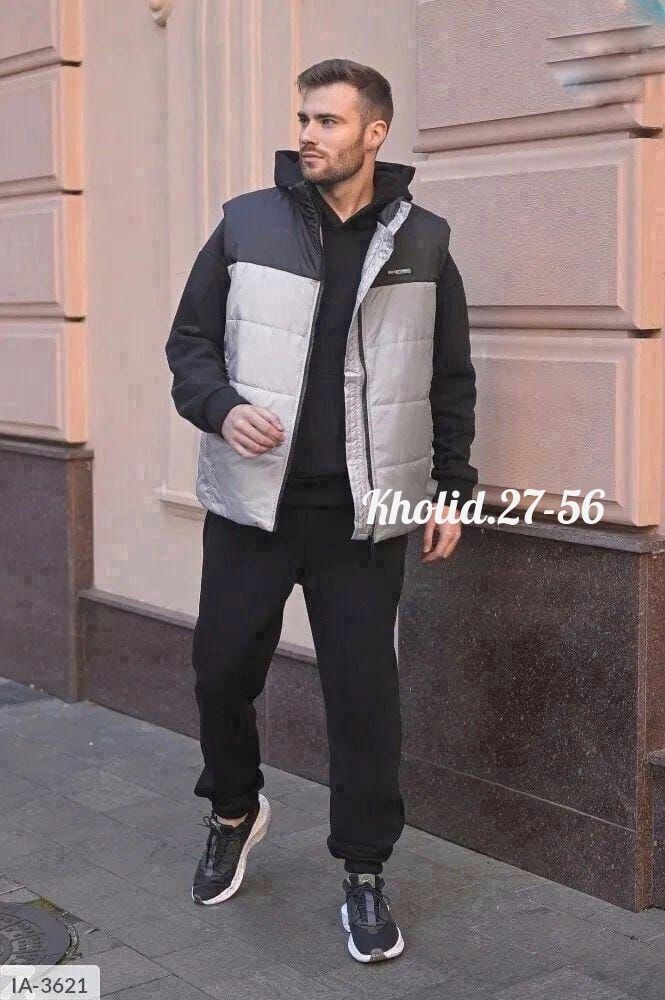 костюм тройка теплый на флисе,костюмы спортивные мужские,костюм на флисе,мужской теплый спортивный костюм на флисе,жилетка на синтепоне