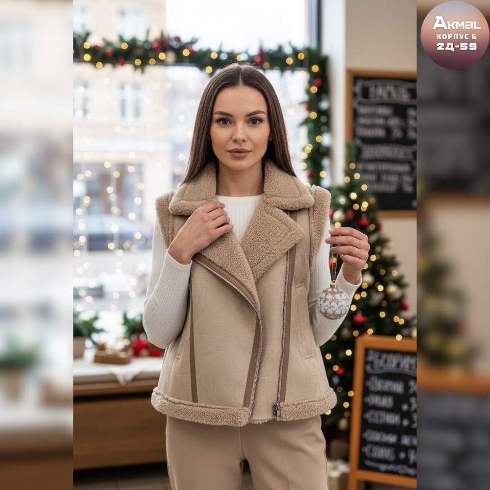 жилетка дубленка,жилет меховой,жилетка дубленка утепленная меховая,дубленка женская,женская жилетка