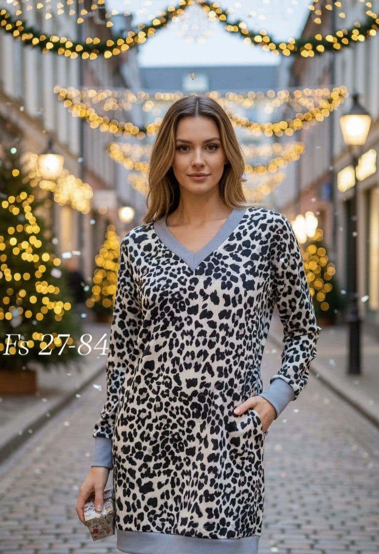 платье с леопардовым принтом,платье женское леопардовое,леопардовое платье,платье с длинным рукавом и леопардовым принтом,теплое платье женское