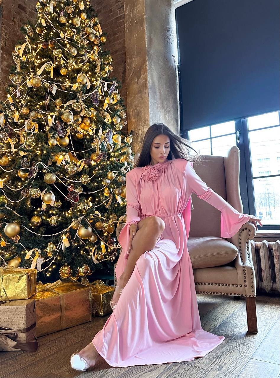 розовое платье,платье,длинное платье,шелковое платье,вечернее платье