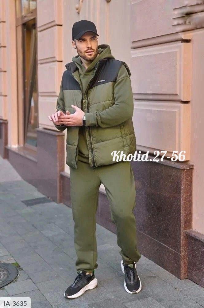 костюм тройка теплый на флисе,костюмы спортивные мужские,костюм на флисе,мужской теплый спортивный костюм на флисе,жилетка на синтепоне