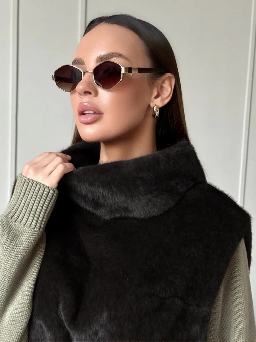 манишка меховая,меховая жилет,манишка норковая,манишка меховая женская,женский меховой жилет