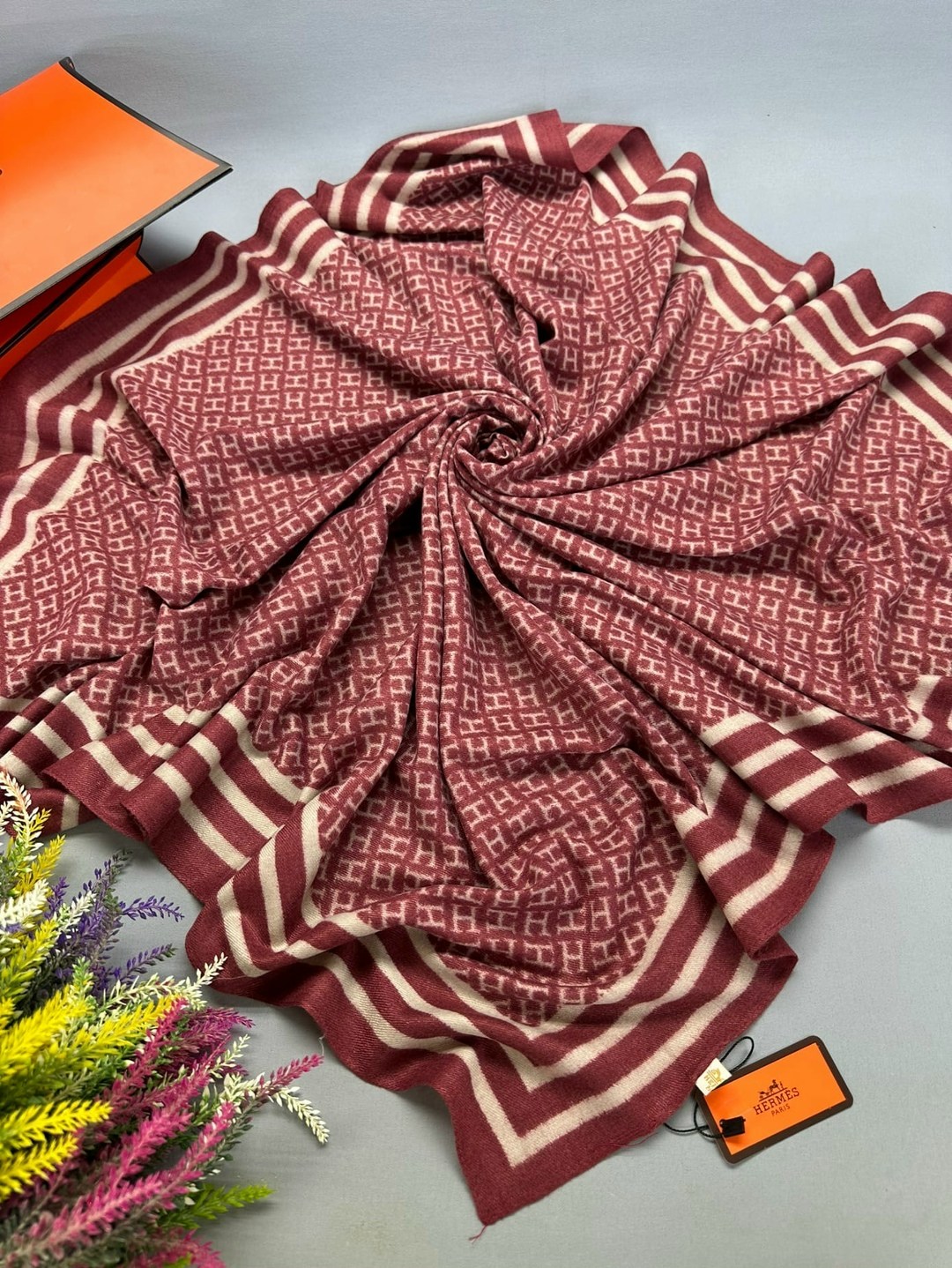 брендовый платок,шарф платок,серый платок луи виттон,платки кашемир,палантин женские