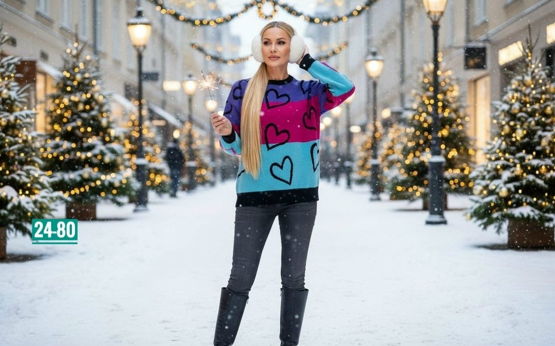 красивые свитера,свитер новогодний,дарья пынзарь 2025,новогодние фотосессии,полина антипова