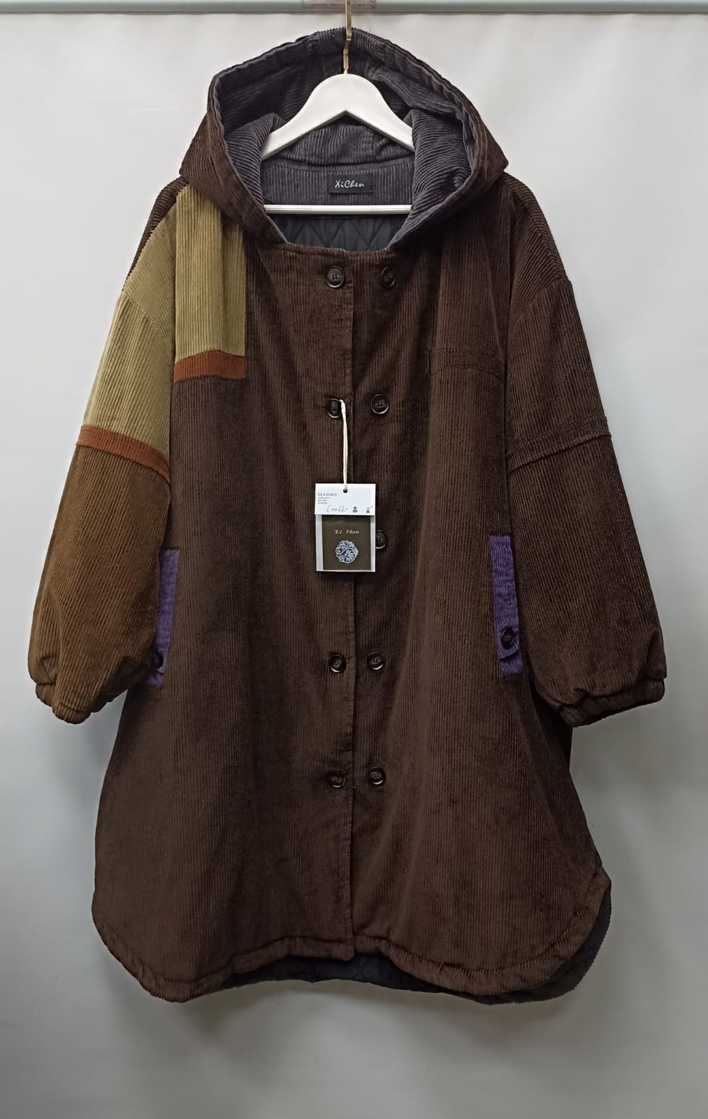 куртка в стиле пэчворк,утепленное пальто,пальто женский,повседневная куртка,джинсовое пальто