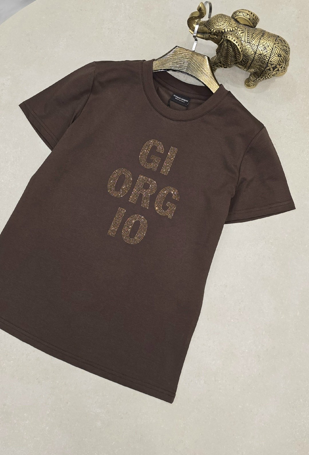 футболка dolce gabbana,футболки мужские,футболка,коричневая футболка,футболки для мужчин