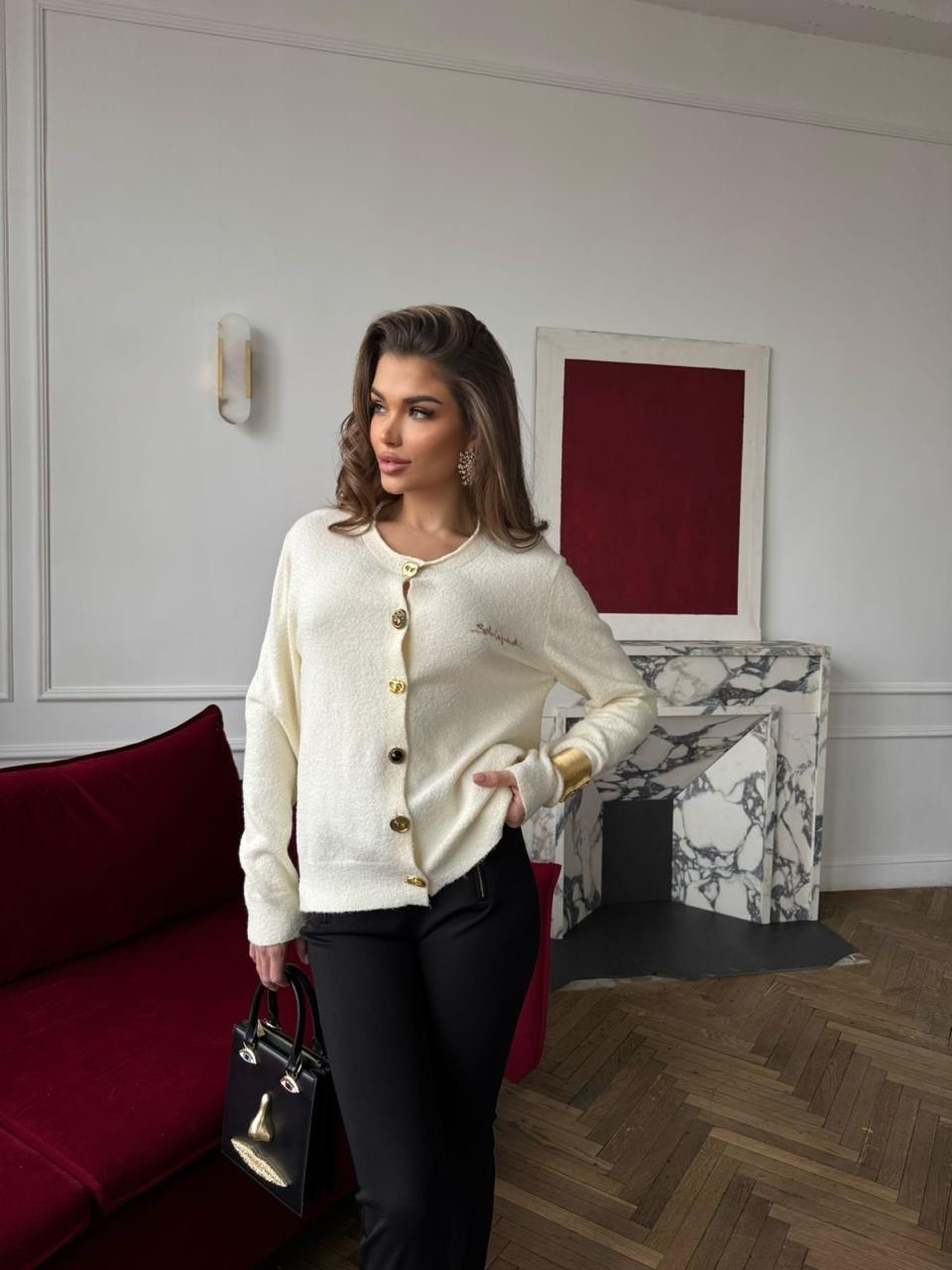 кардиган с пуговицами,кардиган женский,молочный кардиган,кардиган
