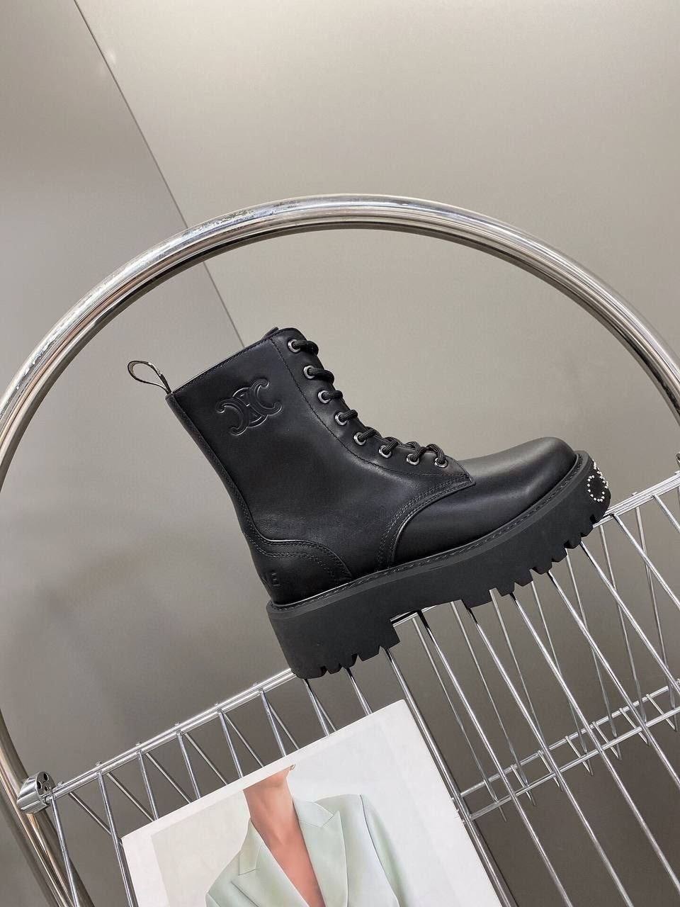 ботинки celine,кожаные ботинки celine,ботинки женские celine,,ботинки celine 2025