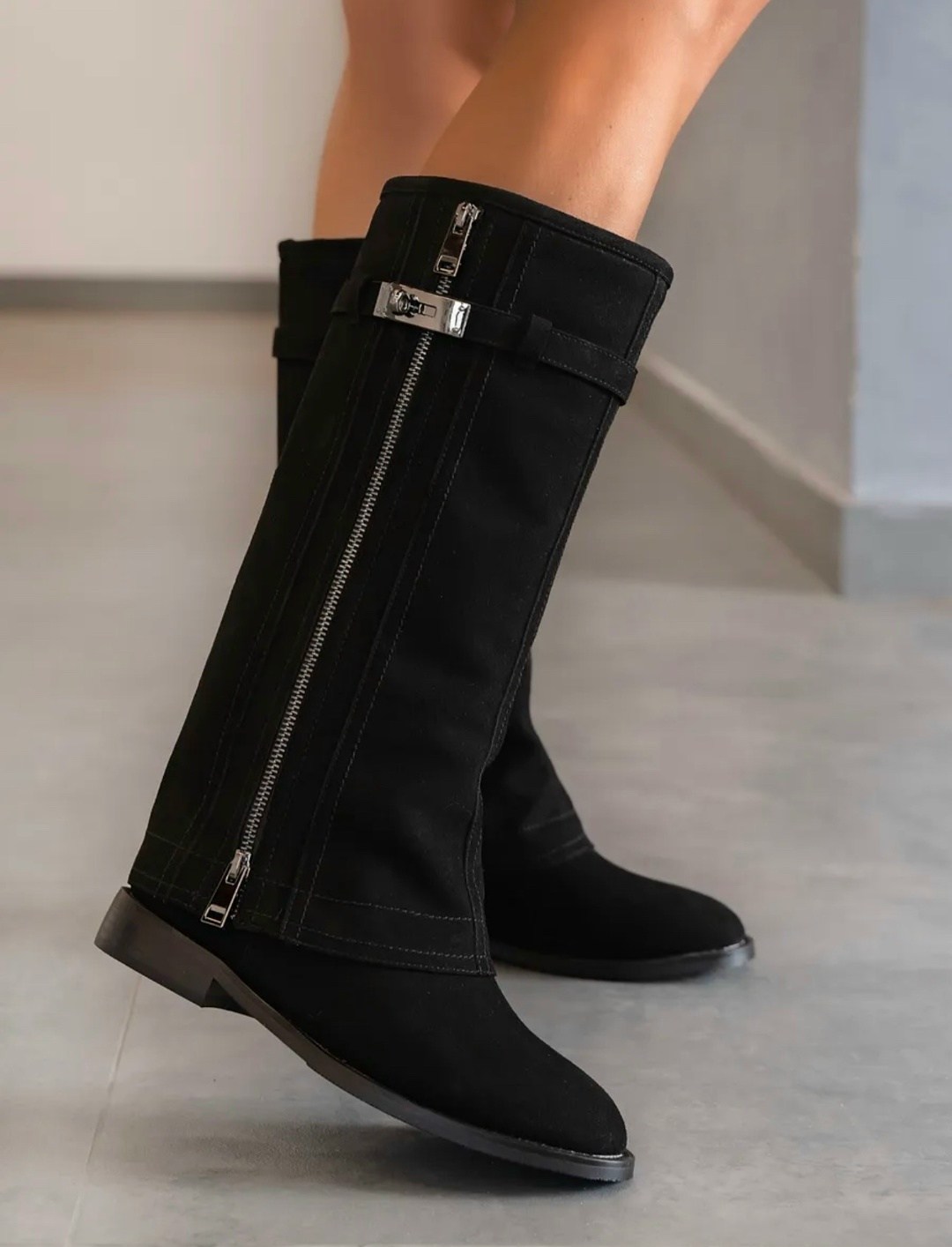 высокие сапоги,женские сапоги,сапоги модные,замшевые сапоги,сапоги черный