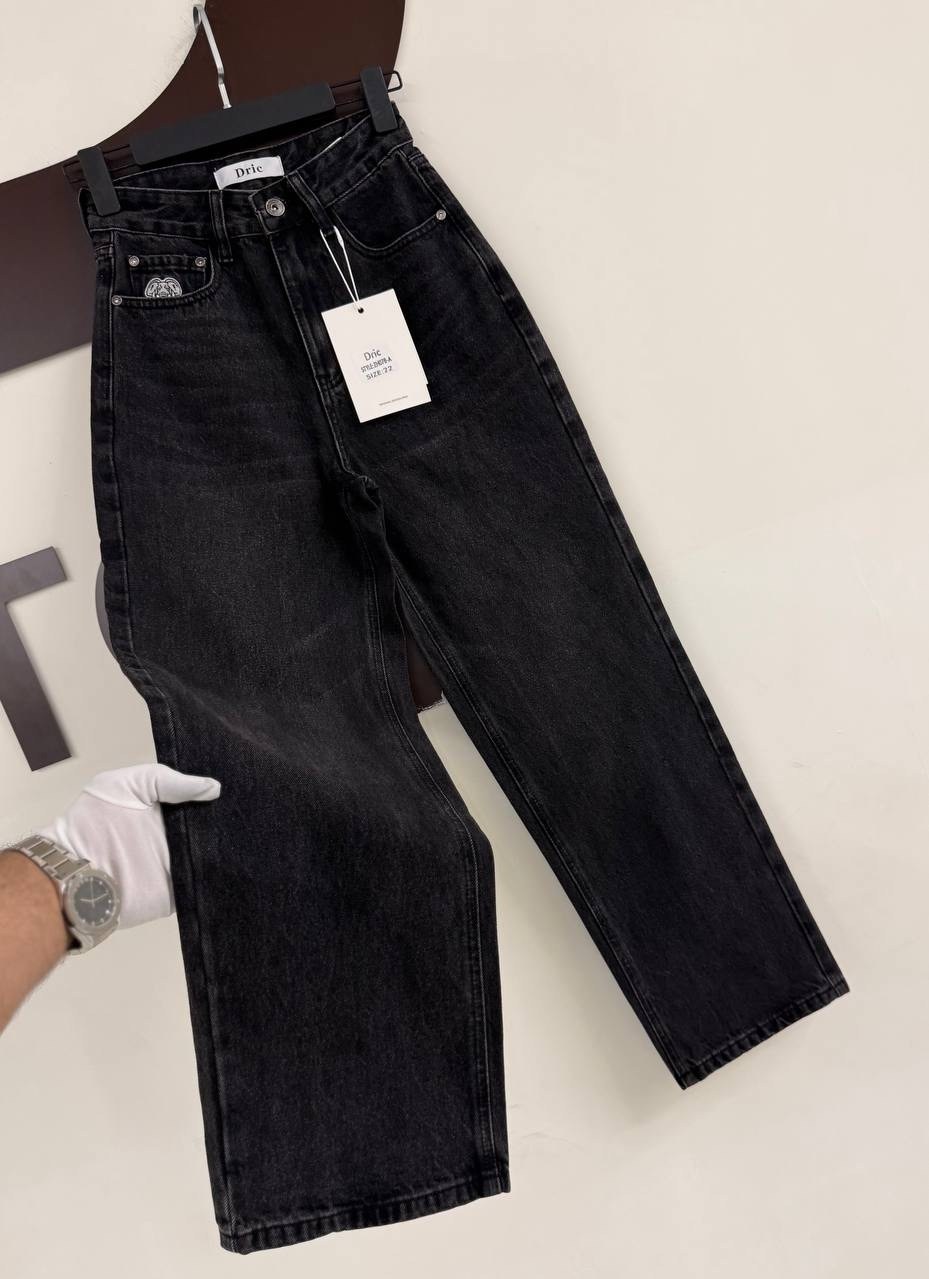 женские джинсы,джинсы широкие,женские джинсы с высокой талией,чëрные джинсы,джинсы брюки