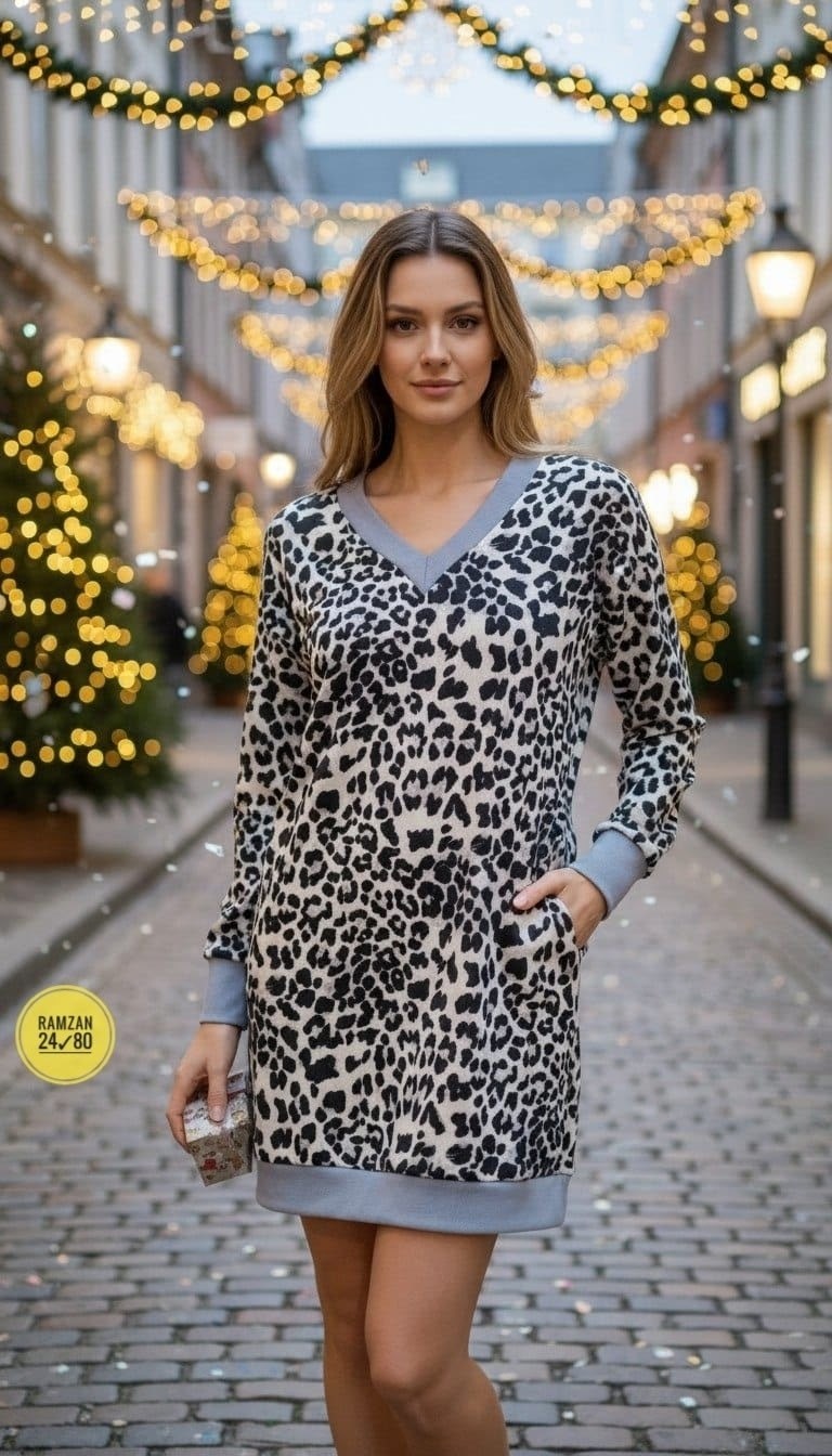платье туника,платье туника женская,леопардовое платье трикотажное,женской одежды,женское леопардовое платье