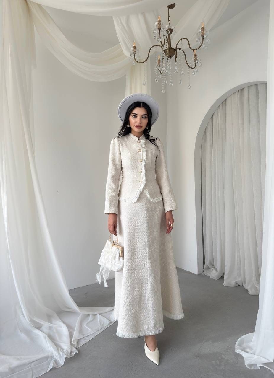 элегантные наряды,деловой костюм женский,твидовый костюм с юбкой,женские наряды