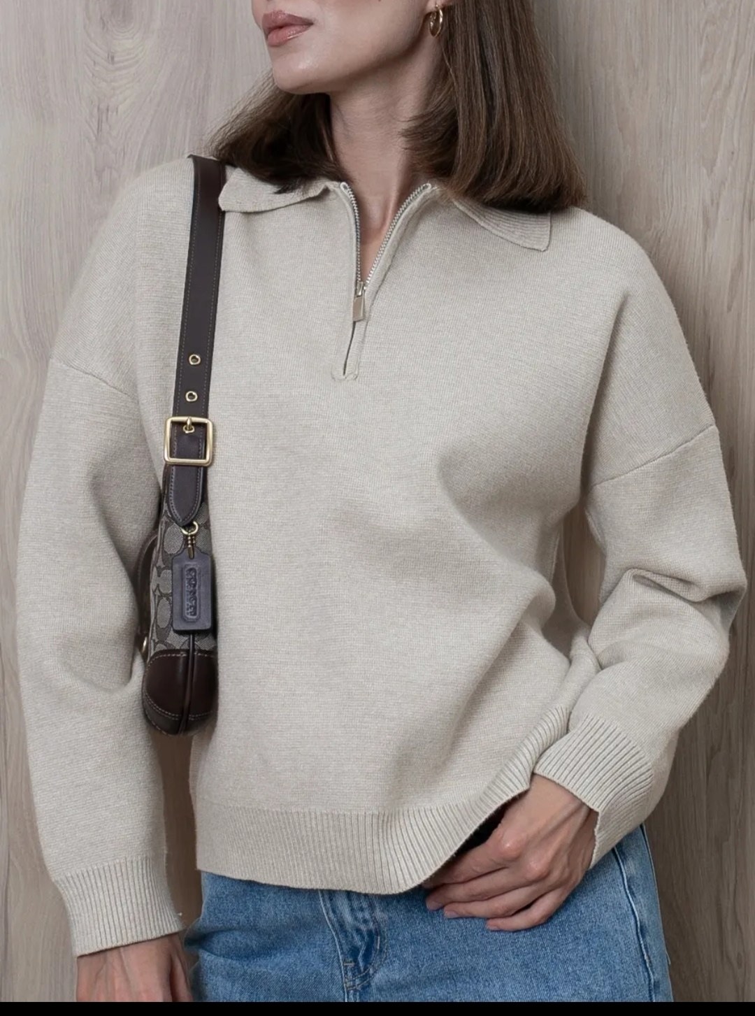 женская кофта,модные свитера,свитера женские,джемпер с замком,свитер с замком