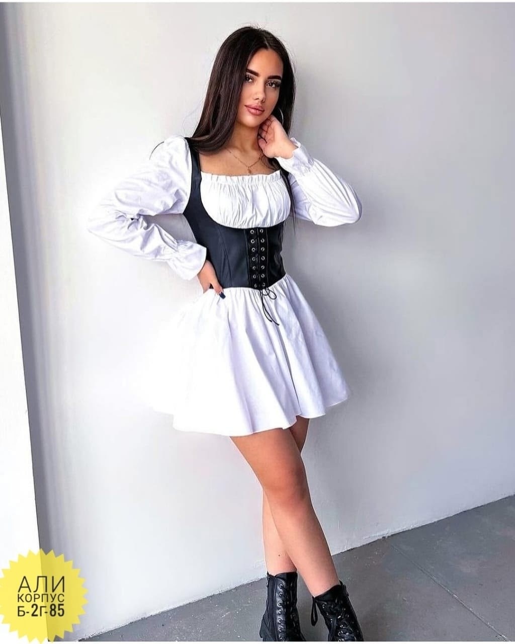 корсет из экокожи,платье из экокожи,платье с корсетом,платье с корсетом ,коричневое платье с корсетом