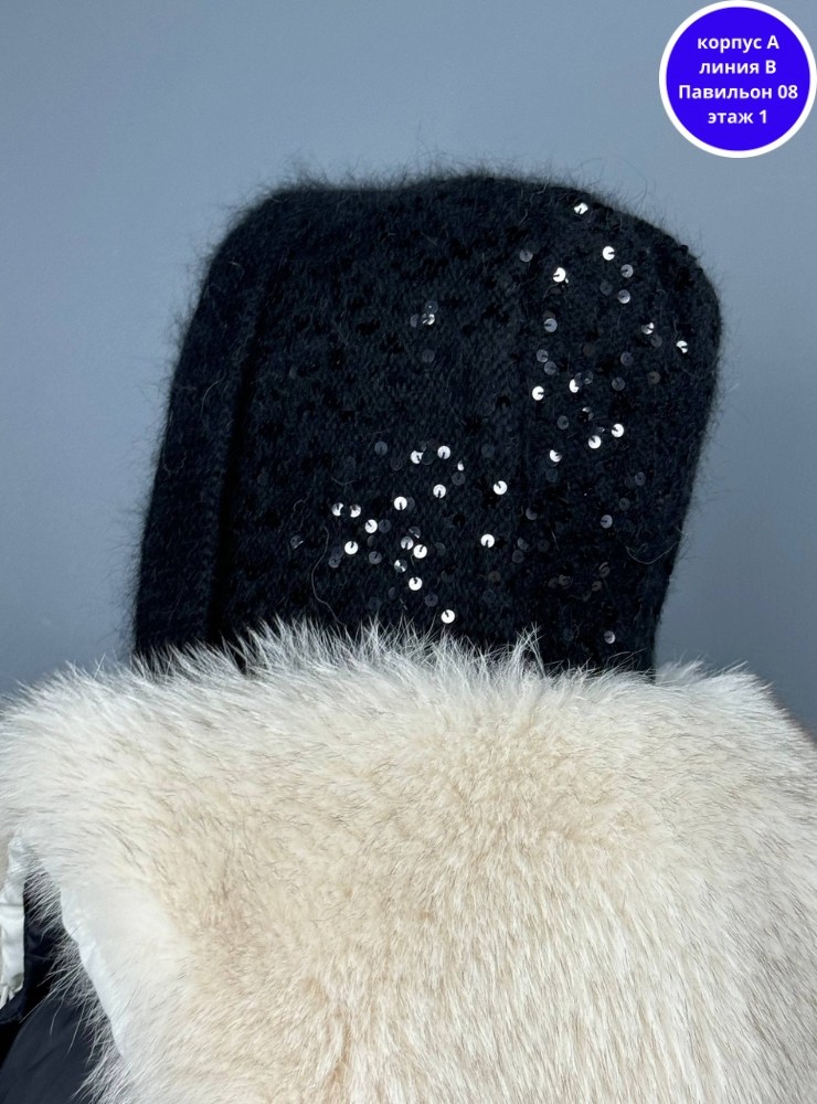 шапка с шарфом,шапка капор,меховой капор,женская меховая шапка,капор с мехом