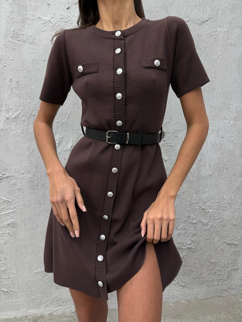 модное платье,платье стильное,женский платье,трикотажное платье,коричневое платье