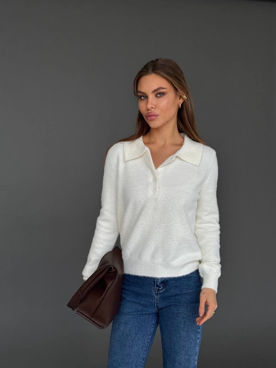 джемпер женский поло,джемпер,женская кофта,женские джемпера,джемпер кардиган