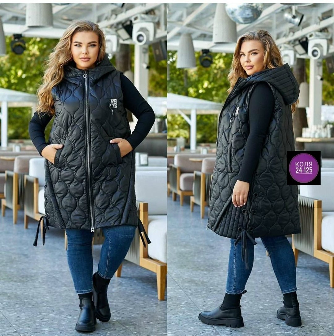 длинная жилетка на синтепоне,жилетка на синтепоне,жилет на синтепоне,жилет двусторонний,жилетка удлиненная женская на синтепоне