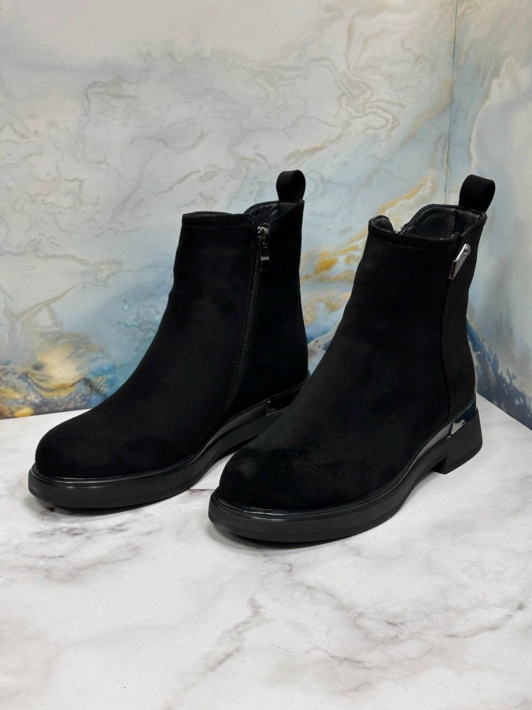 ботинки женские,юничел замшевые зимние ботинки,,ботинки женские замшевые,ботинки женские замшевые 81602