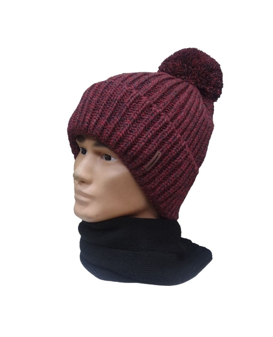 мужская вязаная шапка,мужская шапка,мужская шапка с помпоном,мужская зимняя вязаная шапка,шапка мужская вязаная с помпоном