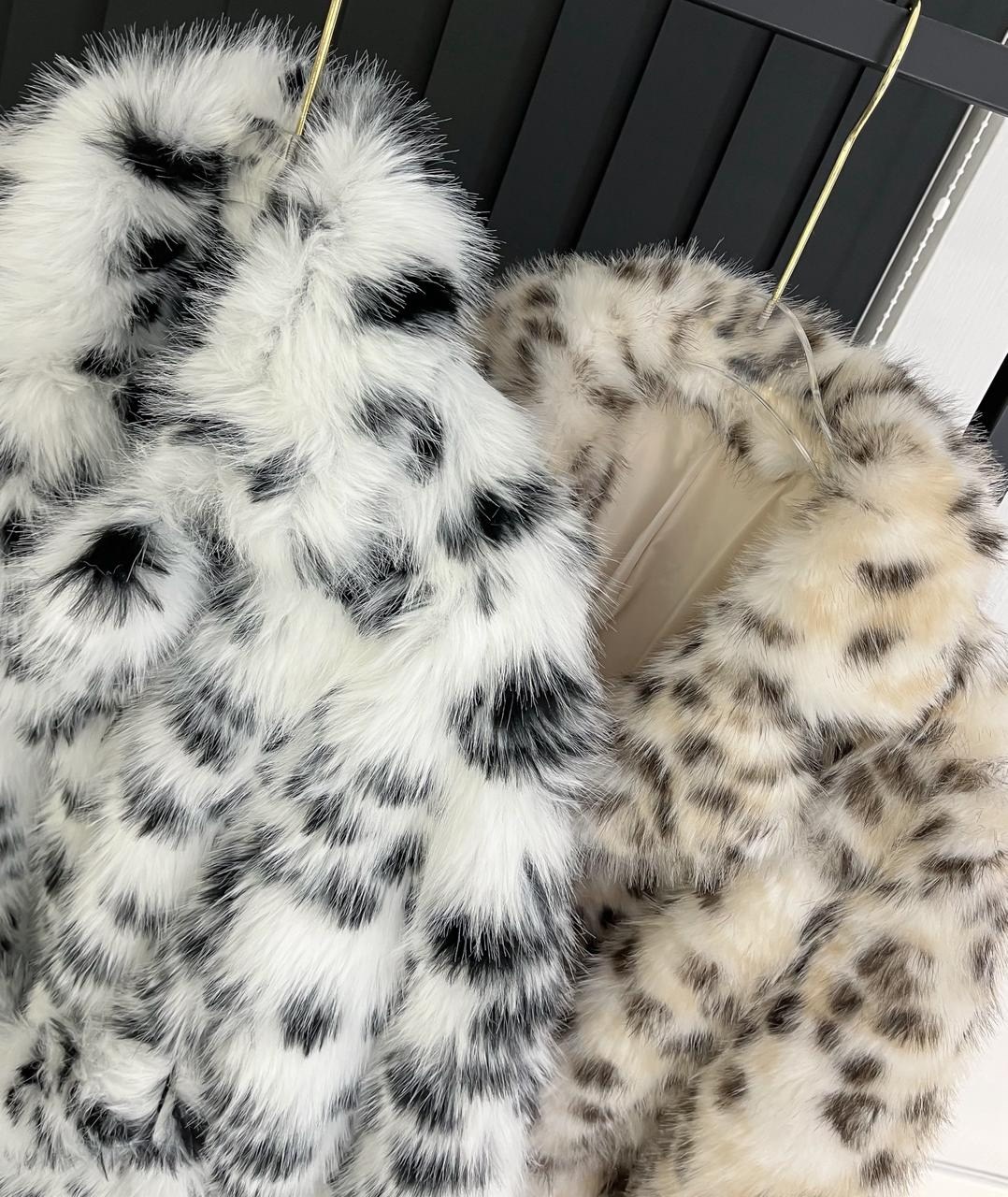 пальто из искусственного меха с леопардовым,пальто из искусственного меха,меховое пальто,меховое пальто женское,модная шуба