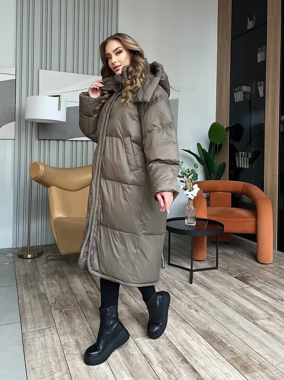 пуховик повседневный,удлиненный пуховик,пуховик,пуховик оверсайз,удлиненная куртка