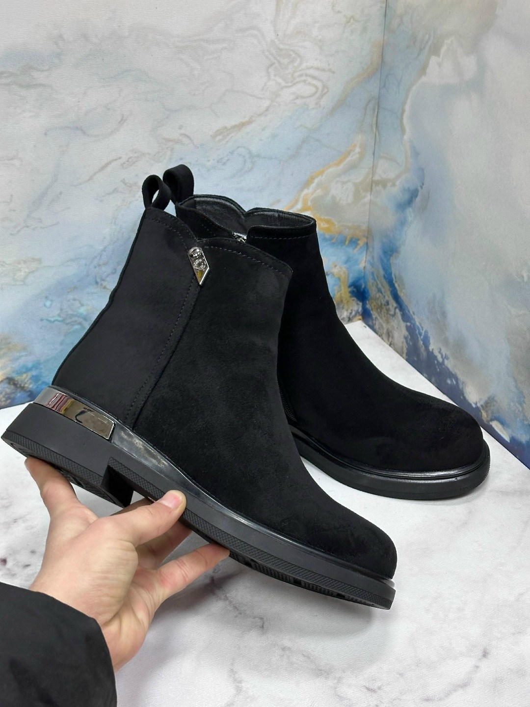 ботинки женские,юничел замшевые зимние ботинки,,ботинки женские замшевые,ботинки женские замшевые 81602