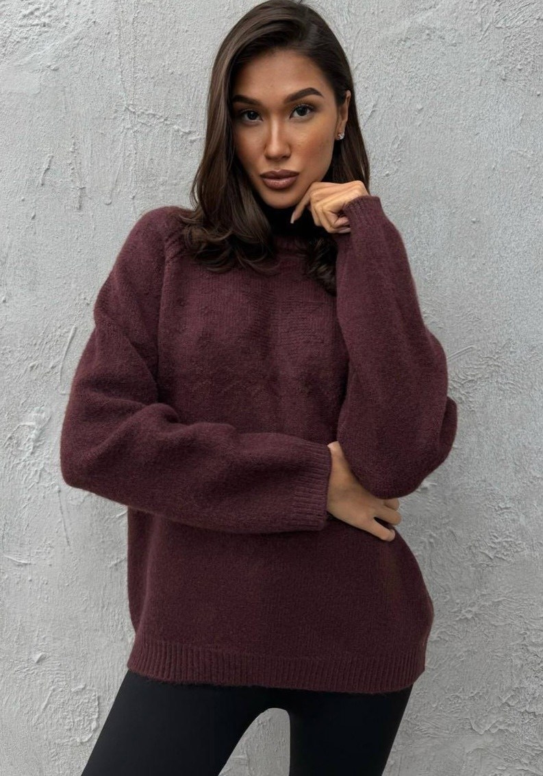 бордовый свитер,свитера женские,женская кофта,свитеры вязаные,свитер вязаный с горлом