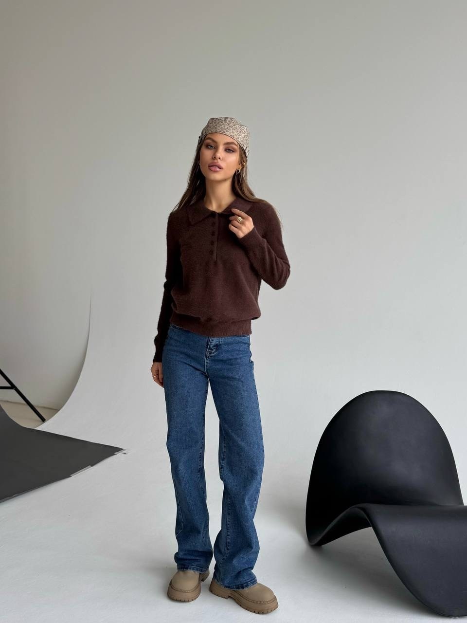 кофта женская,свитер с воротником,джемпер,джемпер трикотажный,женский свитер