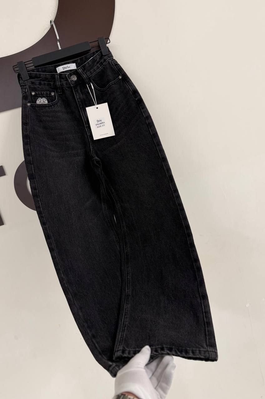 женские джинсы,джинсы широкие,женские джинсы с высокой талией,чëрные джинсы,джинсы брюки