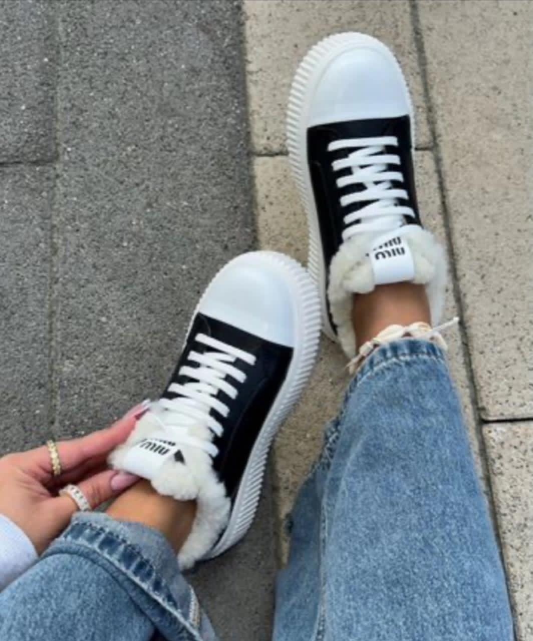 ,кеды миу миу,женские кроссовки с мехом,кеды miu miu,кеды miu miu женские