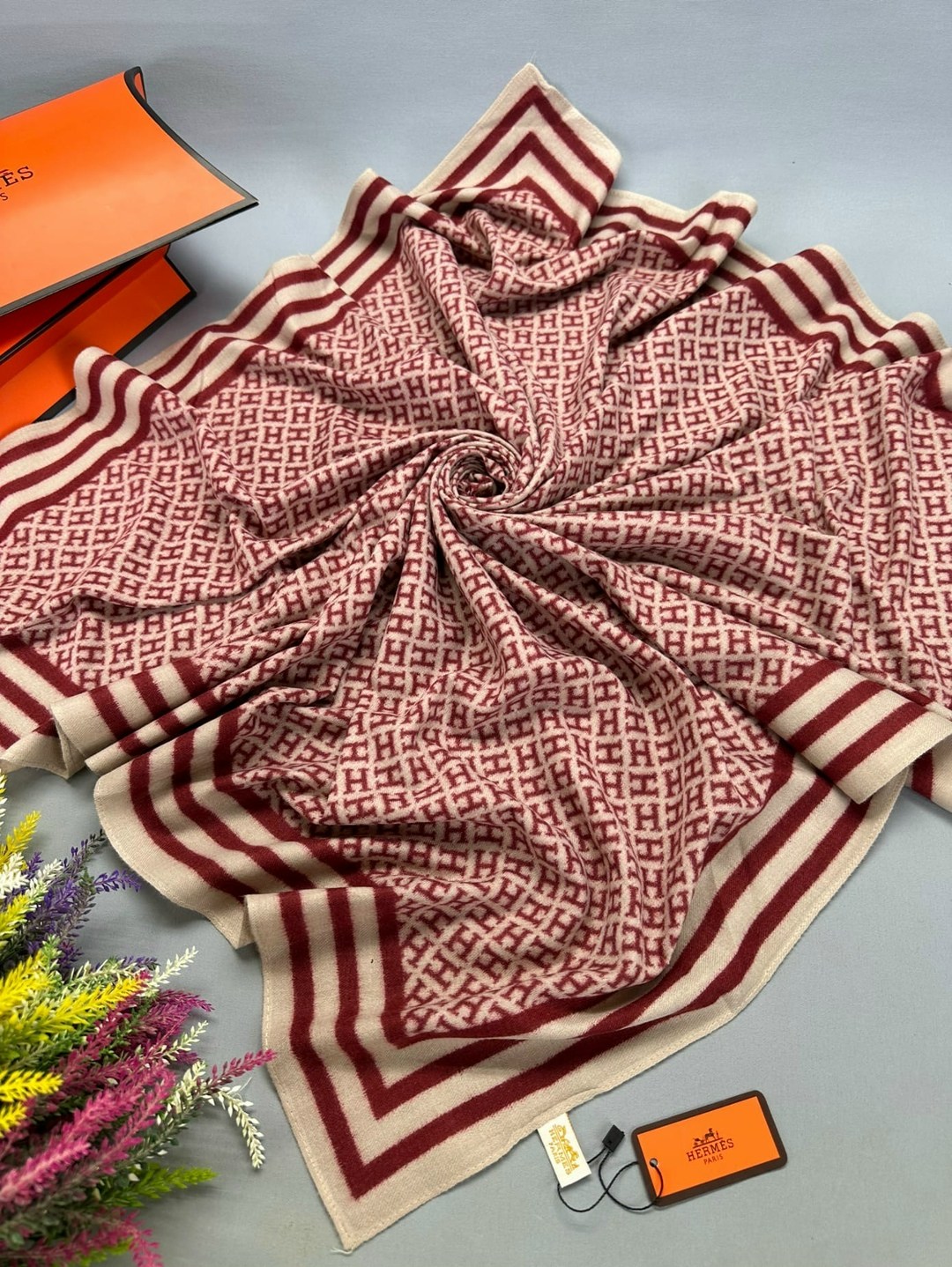 брендовый платок,шарф платок,серый платок луи виттон,платки кашемир,палантин женские