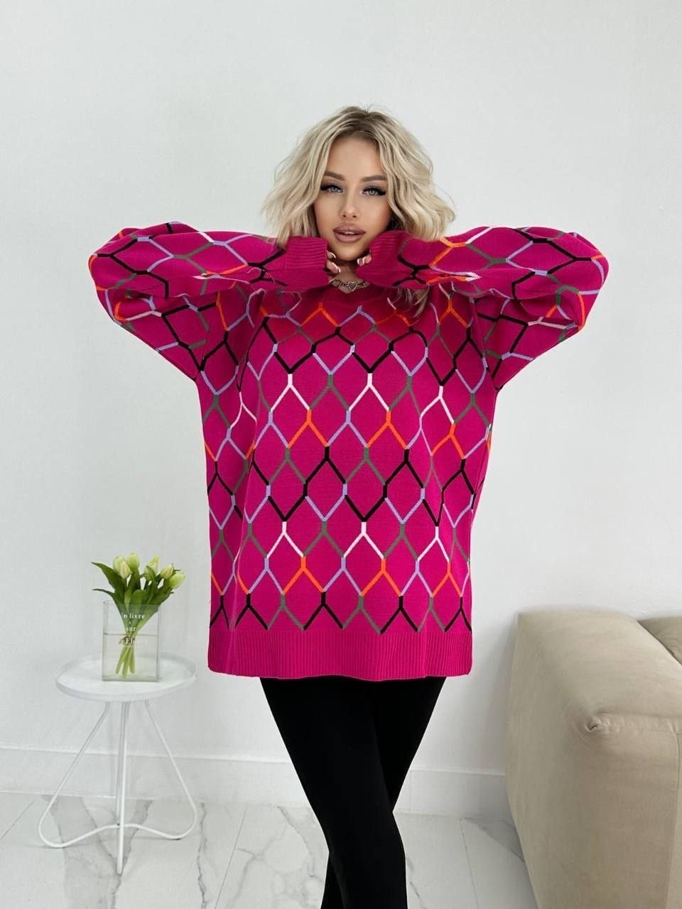 свитер цветной оверсайз,модели свитеров,свитер женский джемпер оверсайз,свитер свободного кроя,свитеры оверсайз вязаный джемпер удлиненный