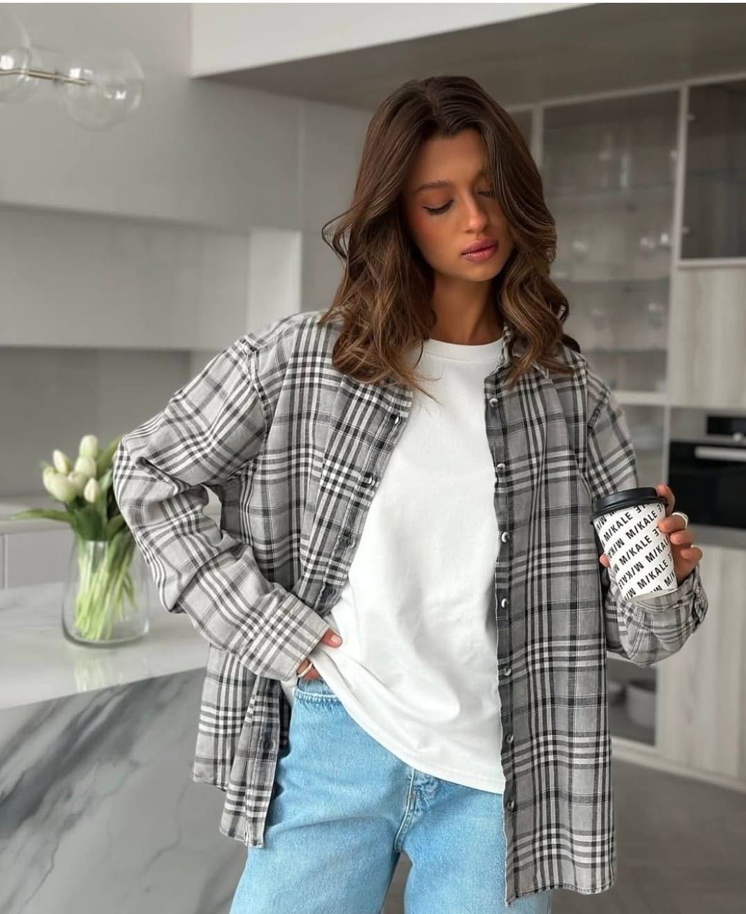 рубашка оверсайз в клетку betrendy wear,женская рубашка в клетку,оверсайз рубашка в клетку,рубашка оверсайз в клетку одежда женская,женская рубашка в клетку оверсайз