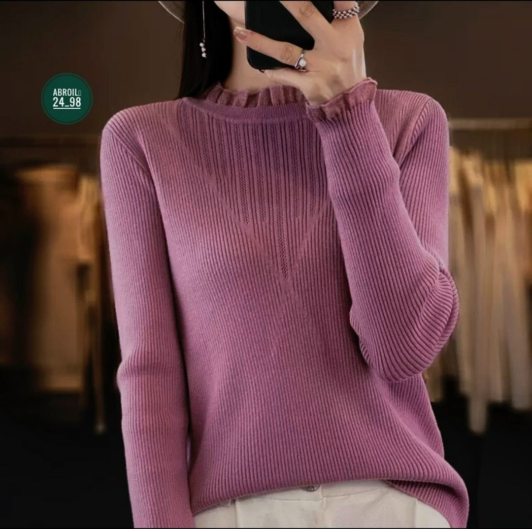 женский свитер,свитер с воротником,вязаные свитера женские,свитер с высоким воротником,женский вязаный свитер с высоким воротником