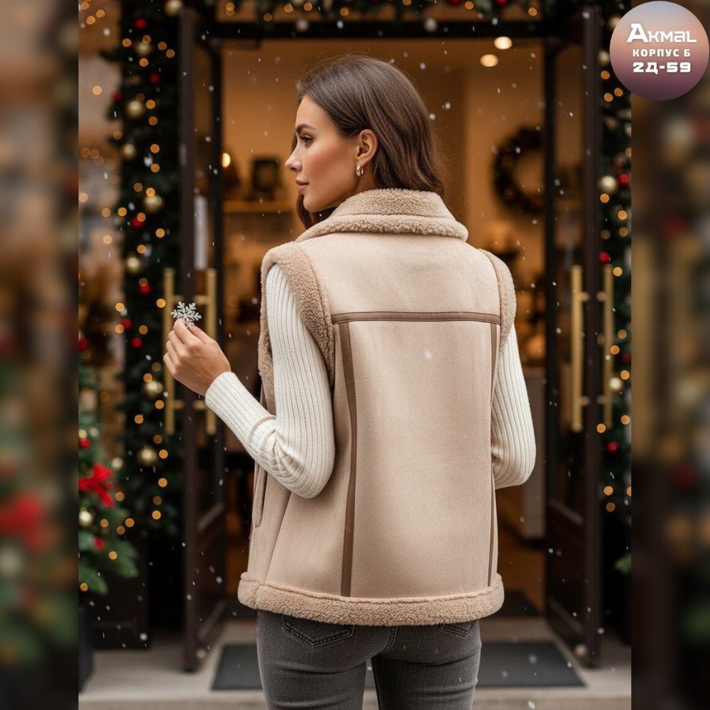 жилетка дубленка,жилет меховой,жилетка дубленка утепленная меховая,дубленка женская,женская жилетка