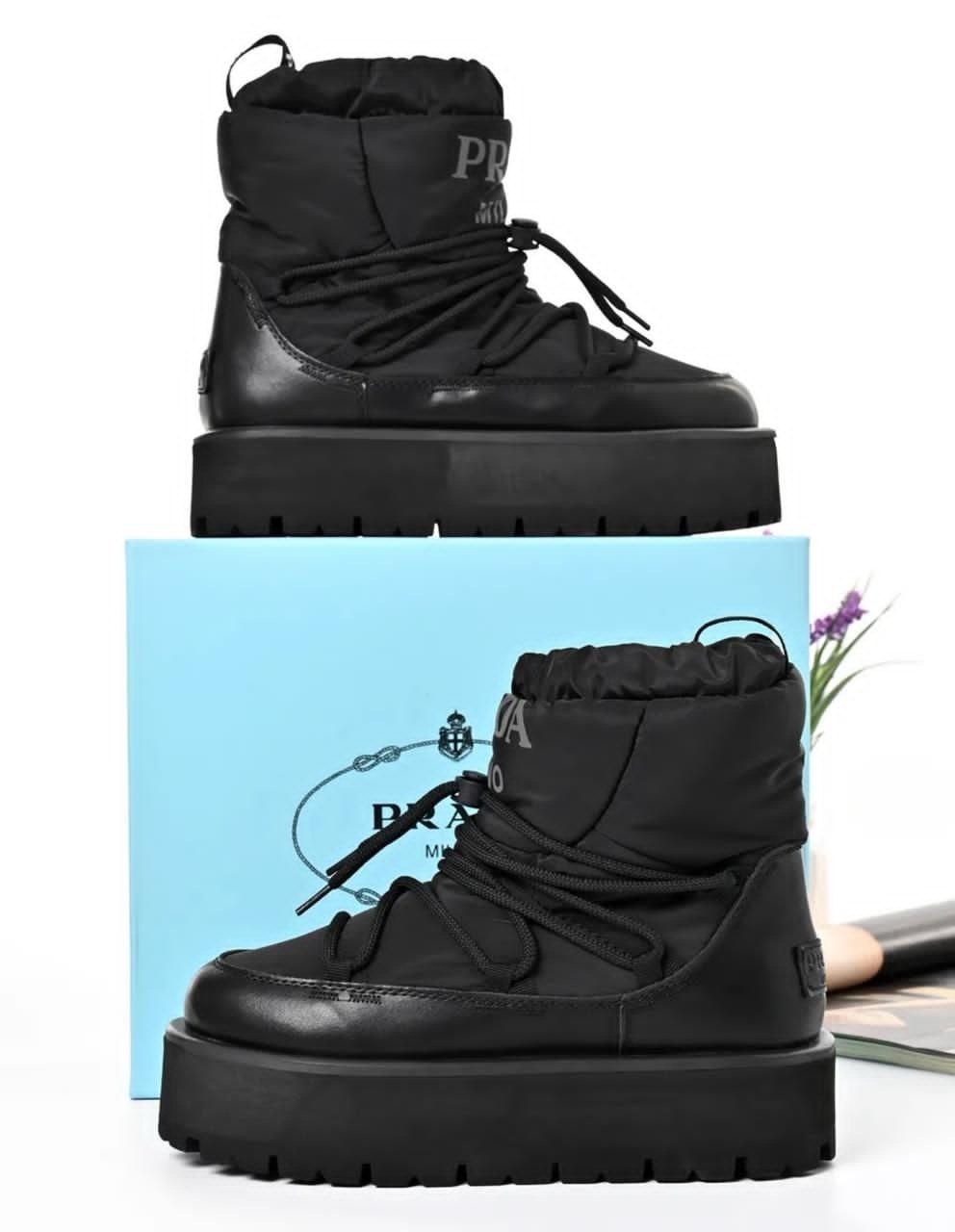 дутики prada,,дутики прада женские,прада ботинки,дутики женские