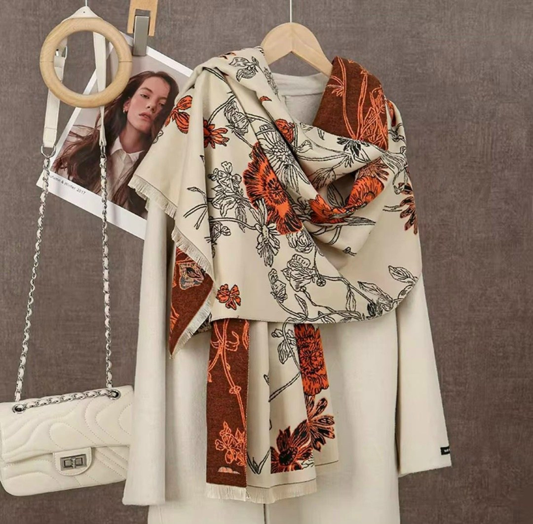 женские кашемировые шарфы,шарф женские,платок женский кашемировый,женский кашемировый шарф с цветочным принтом,шарф с принтом